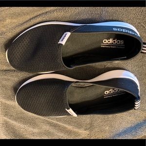 Like new adidas size 7.5 slip ons.